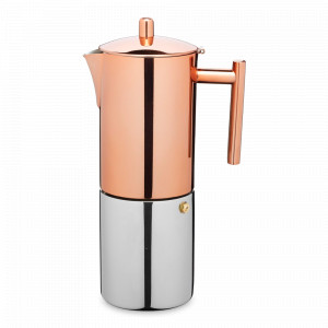 Кофеварка -эспрессо, 600 мл, нержавеющая сталь, медный, серия Le Xpress, KITCHEN CRAFT, Великобритания, Кофейники, гейзерные кофеварки