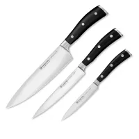 Набор из 3-х кухонных ножей поварская тройка, серия Classic Ikon, WUESTHOF, Золинген, Германия, 