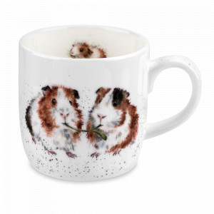 Кружка «Морские свинки», 310 мл, костяной фарфор, белый, декор, серия Wrendale Designs, ROYAL WORCESTER, Великобритания, ROYAL WORCESTER (Великобритания)