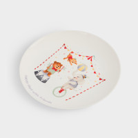 Набор детской посуды Животные в цирке, 3 предмета, фарфор, белый, декор, серия Circus, ANNA LAFARG, Китай_00822650050112835136.jpg