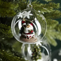 Набор из 3-х ёлочных украшений Bubble Dream, 9 см, стекло, серия New Year Essential, TKANO, Россия_00817550045347444040.jpg