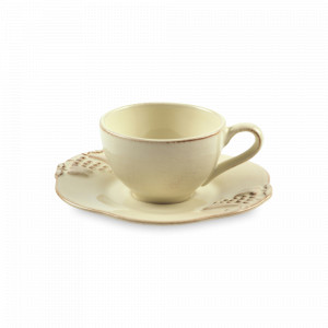 Пара чайная Vanilla Cream, 250 мл, керамика, кремовый, серия Madeira Harvest, COSTA NOVA, Португалия, Чайные пары