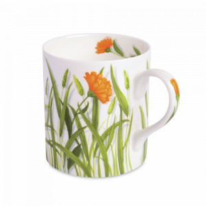 Кружка, 400 мл, костяной фарфор, белый, зеленый, серия Freedom, TAITU, Италия, Большие кружки