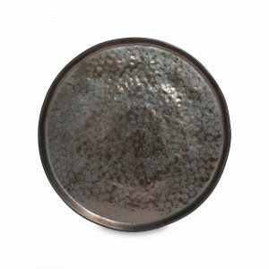 Тарелка обеденная Metal, 27.2 см, керамика, коричневый, серия Lagoa, COSTA NOVA, Португалия, Тарелки круглые