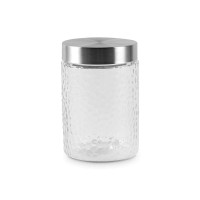 Банка для хранения, 1.3 л, стекло, нержавеющая сталь, HOMEFEEL, Россия