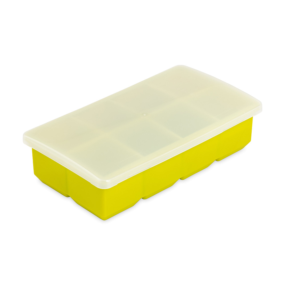 Форма с крышкой Ice cubes, на 8 кубиков 4.8 х 4.8 см, силикон, зеленый, серия Freeze, SMART SOLUTIONS, Китай