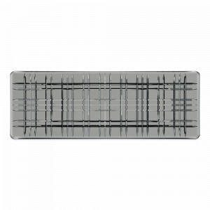 Блюдо прямоугольное, 42 х 15 см, хрустальное стекло, серый, серия Square, NACHTMANN, Германия, NACHTMANN (Германия)