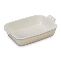 Блюдо прямоугольное, 32 х 24 см, керамика, цвет: меренга, серия Meringue, LE CREUSET, Франция