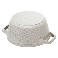Кокот круглый, 4.25 л, 24 см, чугун, цвет: белый трюфель, серия La Cocotte, STAUB, Франция_00815120062569504304.jpg