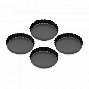 Набор из 4-х форма для выпечки, нержавеющая сталь, 10 см, серия MasterClass, KITCHEN CRAFT, Великобритания, Формы для выпечки Kitchen Craft