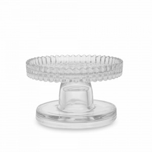 Подсвечник двусторонний, для тонкой или цилиндрической свечи, 9 см, стекло, серия Saltaire, ANNA LAFARG, Китай, Подсвечники и канделябры