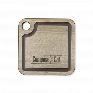 Подставка для чашки, 10х10см, травертин капучино, серия ProFashion, ComposeEat, Россия, Бирдекели