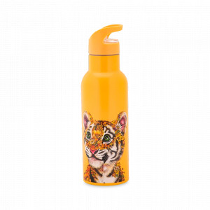 Термос - бутылка «Тигрёнок», 0,5 л, 24 х 7 см, нержавеющая сталь 18/8, оранжевый, декор, серия Марини Ферлаццо, MAXWELL WILLIAMS, Австралия, Марини Ферлаццо MAXWELL & WILLIAMS