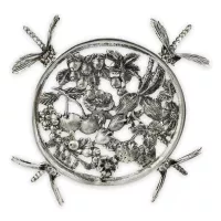 Подставка под турку «Стрекоза», латунь, серия Летний сад, Кольчугинский Мельхиор, Россия, 