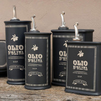 Бутылка для масла, 250 мл, керамика, черный, серия Oliere Vintage, NUOVA CER, Италия_00811680043076466687.jpg