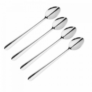 Набор ложек для латте, 4 предмета, нержавеющая сталь, серия MasterClass, KITCHEN CRAFT, Великобритания, Кухонные принадлежности Kitchen Craft