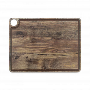 Доска разделочная c желобом, 32х24см, дуб мореный, композитный материал,, серия ProFashion, ComposeEat, Россия, Разделочные доски