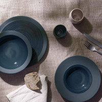 Тарелка подстановочная BLEU DE ROCHE, 29 см, керамика, синий, серия Bahia, GUY DEGRENNE, Франция_00810290063188292782.jpg