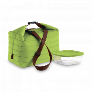 Набор из контейнера и термосумки, пластик, зеленый, GUZZINI, Италия, GUZZINI (Италия)