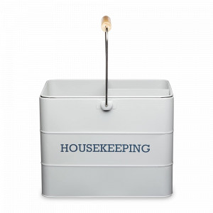 Ведро для уборки, 33 х 21 х 26 см, металл, серый, серия Living Nostalgia, KITCHEN CRAFT, Великобритания, Kitchen Craft Living Nostalgia