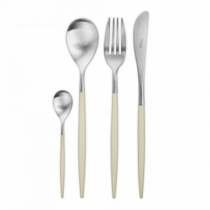 Набор столовых приборов на 6 персон, 24 предм., серия MIO matte ivory, CUTIPOL, Португалия, CUTIPOL (Португалия)