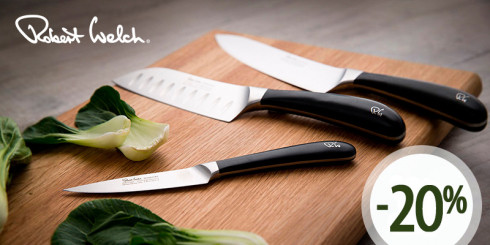 Скидка -20% на ножи Robert Welch