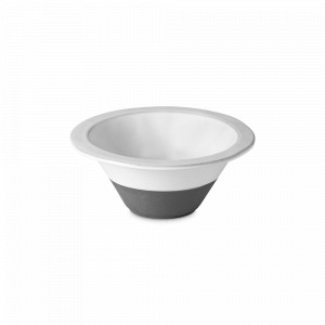 Салатник порционный White/Grey, 17.6 см, 470 мл, керамика, белый, серый, серия Plano, COSTA NOVA, Португалия, Салатники из керамики