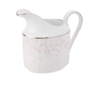 Молочник , 170 мл, костяной фарфор, белый, декор, серия Примула, NARUMI, Япония_00818940075485173236.jpg