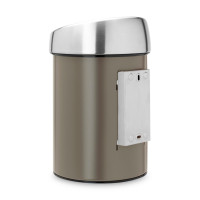 Контейнер настенный для мусора, 3 л, нержавеющая сталь, платина, серия TOUCH BIN, BRABANTIA, Бельгия_00795850043467157867.jpg