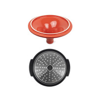 Тажин , 30 см, 4.7 л, кованный алюминий с антипригарным покрытием, крышка - керамика, красный, серия Red, PEUGEOT CERAMIC, Франция_00820490055795823590.jpg