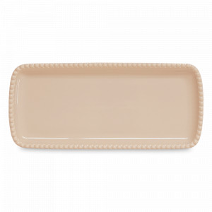 Блюдо прямоугольное сервировочное, 36 х 16 см, фарфор, бежевый, серия Tiffany, EASY LIFE (R2S), Италия, Прямоугольные блюда для сервировки