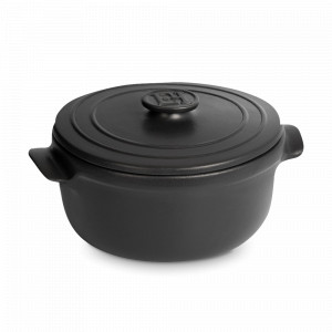 Кокотница порционная, керамика, 550 мл, базальт, серия Solo, EMILE HENRY, Франция, EMILE HENRY (Франция)