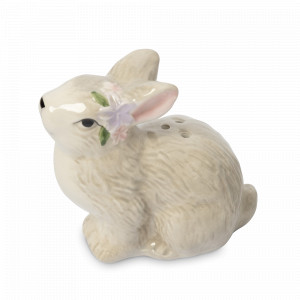 Емкость для соли или перца, 8 см, керамика, серый, декор, серия Brown Rabbit, ANNA LAFARG, Китай, Солонки и перечницы