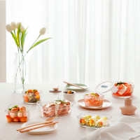 Контейнер круглый стеклянный, 950 мл, стекло, фиолетовый, GLASSLOCK, Корея_00814020002463528315.jpg