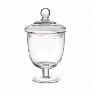 Блюдо на ножке для десертов, 25 см, стекло, серия Sugary, LIBERTY JONES, Россия, Тортовницы на ножке со стеклянным колпаком