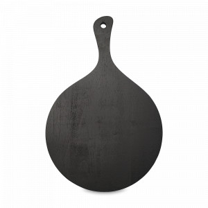 Доска сервировочная круглая, 30 х 45 см, каучуковое дерево, черный, серия Rubris, LIBERTY JONES, Россия, Блюда и доски для сервировки LIBERTY JONES