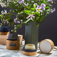 Свеча ароматическая Musk, Rose & Cedarwood, 8 см, бежевый, серия Edge, TKANO, Россия_00813870051873459123.jpg