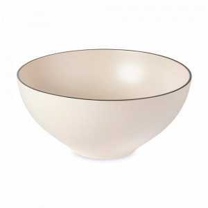 Салатник Natural-Black, 28.6 см, керамика, кремовый, черный, серия Augusta, COSTA NOVA, Португалия, Большой салатник