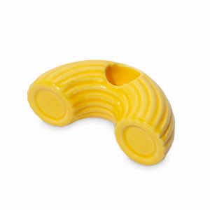 Подсвечник для одной свечи, 5.5 х 10.5 см, керамика, желтый, серия Dolce Vita, DOIY, Испания, Подсвечники для свечей