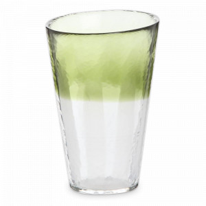 Стакан для пива, 13.5 см, 400 мл, стекло ручной работы, зеленый, серия Awadachi, TOYO SASAKI GLASS, Япония, TOYO SASAKI GLASS (Япония)