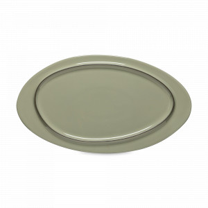 Блюдо овальное Sage Green, 37 х 21 см, керамика, оливковый, серия Ambar, COSTA NOVA, Португалия, Ambar COSTA NOVA
