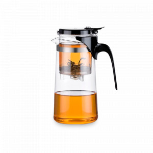 Чайник заварочный Гунфу, 750 мл, боросиликатное стекло, пластик, SAMADOYO, Китай, Китайские заварочные чайники