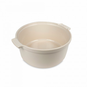 Форма круглая для суфле, 24 см, 2.4 л, керамика, кремовый, серия Ecru, PEUGEOT CERAMIC, Франция, Скидка до -35% на PEUGEOT CERAMIC