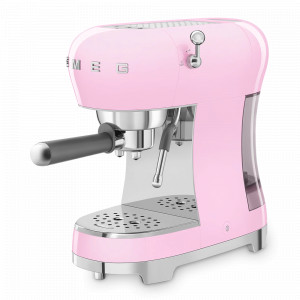 Кофемашина - эспрессо с капучинатором, нержавеющая сталь, пластик, розовый, SMEG, Италия, SMEG (Италия)