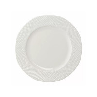 Набор обеденных тарелок, 2 предмета, 27 см, фарфор, белый, рельеф, серия Essential, TKANO, Россия_00810420052112363200.jpg