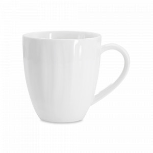 Кружка , 320 мл, фарфор, белый, серия Floral, HOME &amp; STYLE, Китай, Белые кружки