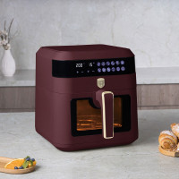 Аэрогриль электрический, 6.3 л, пластик, матовый бордо, серия Leonardo, BERLINGER HAUS, Венгрия_00820860058806638140.jpg