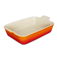 Форма для запекания, 19 х 14 см, керамика, оранжевый, серия Flame, LE CREUSET, Франция