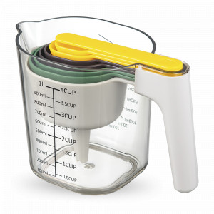 Набор мерных емкостей Gro, 9 предметов, пластик ABS, полистирол, мультиколор, SMART SOLUTIONS, Россия, Мерные емкости для смешивания