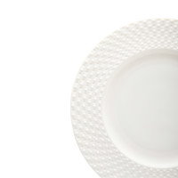 Тарелка обеденная, 27 см, фарфор, белый, рельеф, серия Капля, DECOR DE TABLE, Россия_00818940064272223694.jpg